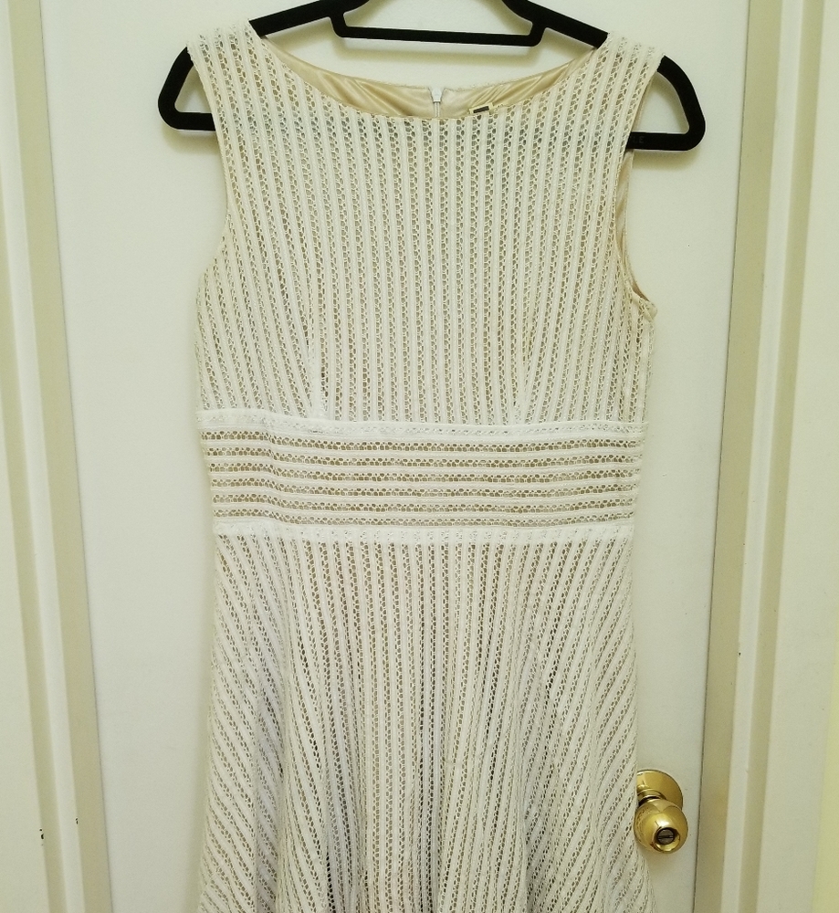 White cream dress